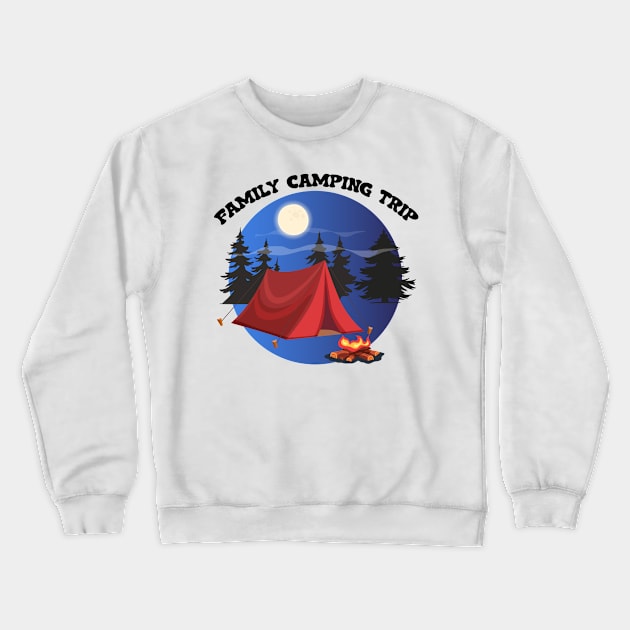 Family Camping Trip - 2023 Crewneck Sweatshirt by nurkaymazdesing